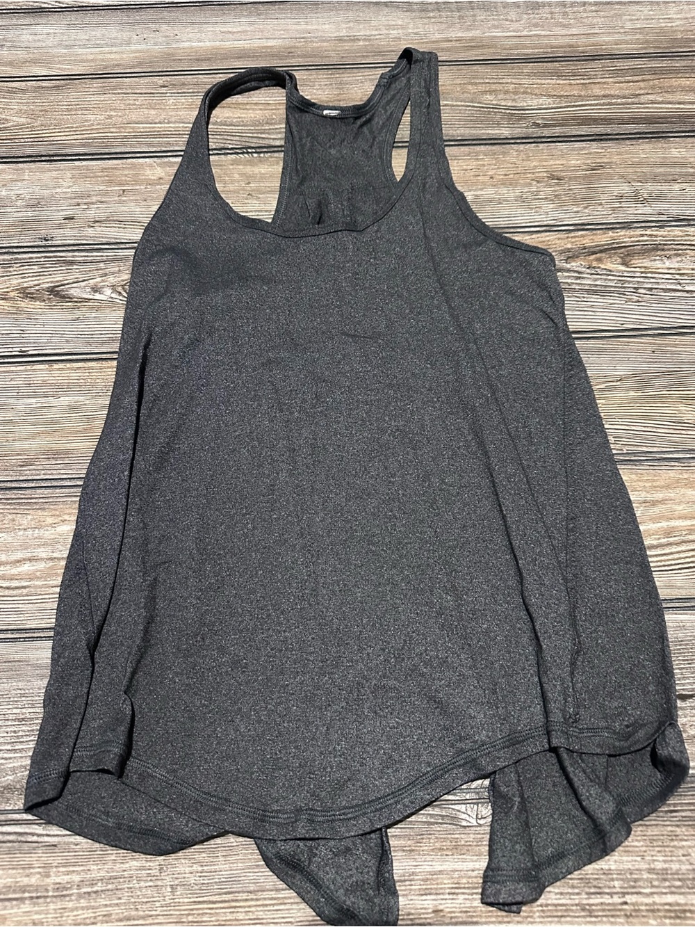 Women's Charcoal Gray Racerback Tank Top Lululemon no size tag